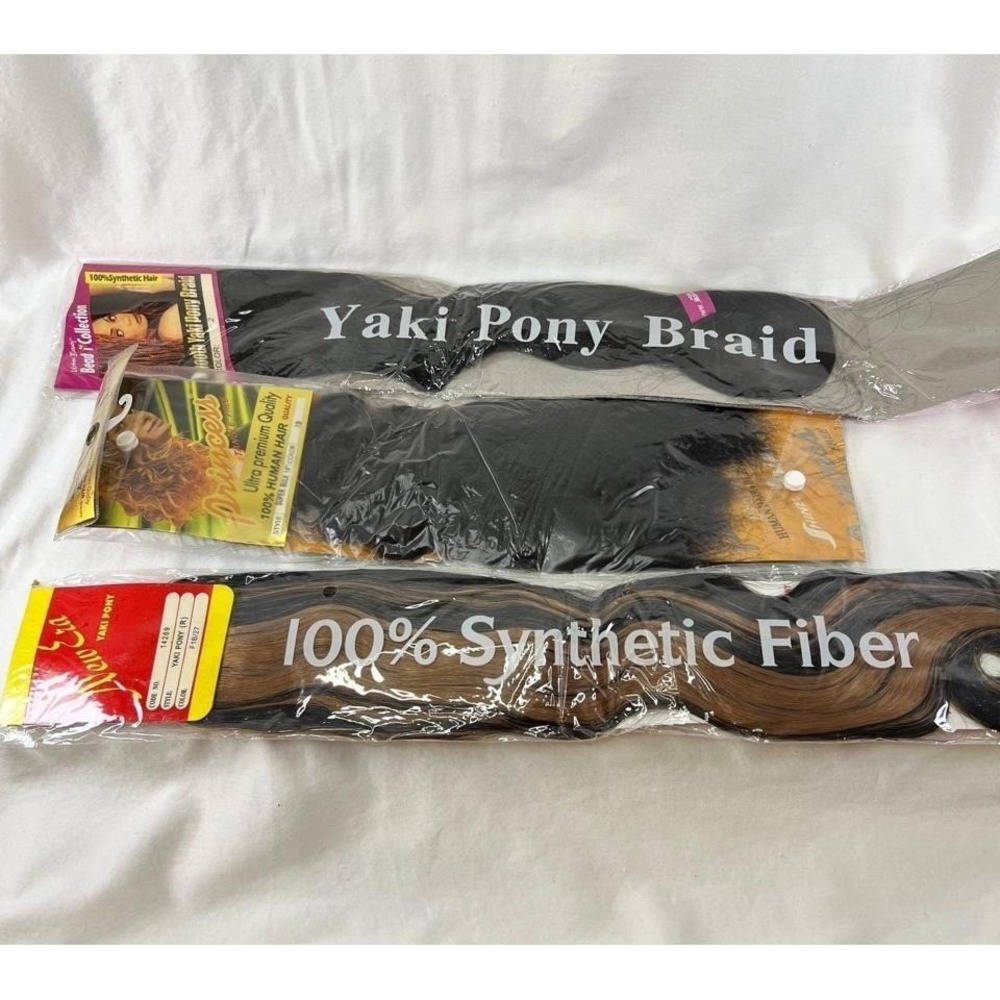 Princess New Era Urban Beauty Hair Extensions Women OS Multicolor NEW Bundle 3pk